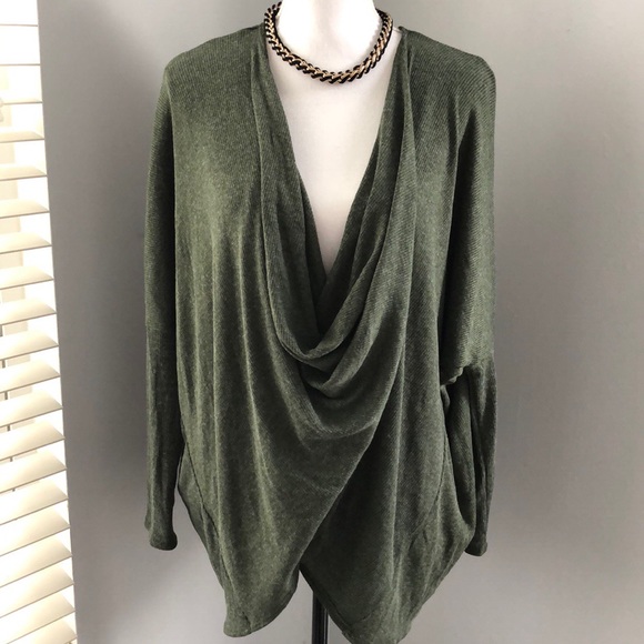 MaiTai Green Heathered Sweater Large Oversize - Picture 1 of 6